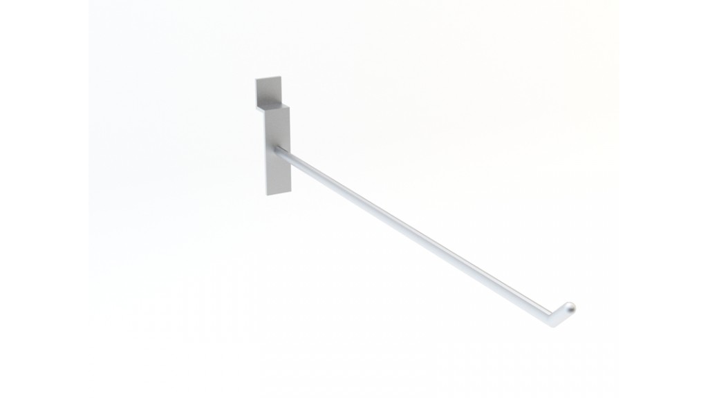 Rod bar, Oval, 25cm, Chrome